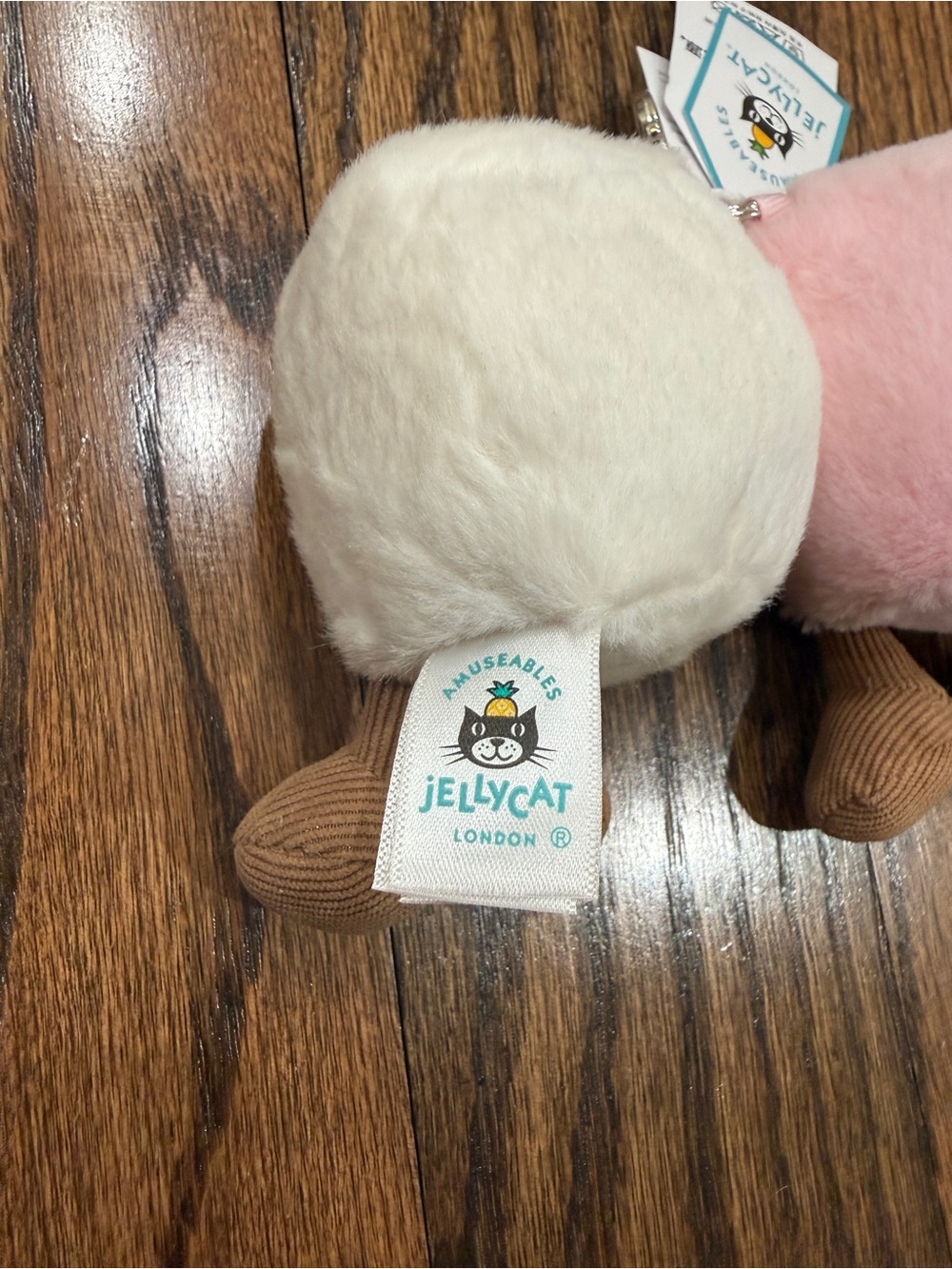 Jellycat Amuseable Marshmallows bag charm keychain - Picture 4 of 6